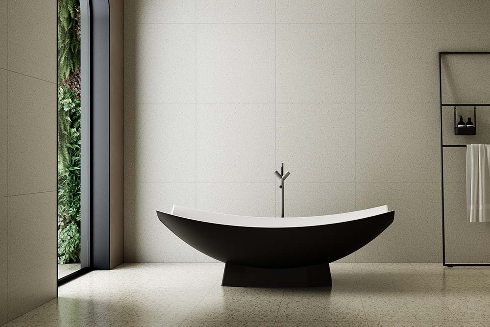 Hängematte Badewanne Großhändler - China Neueste Design Freistehendes Schiff Solid Surface Hängematte Badewanne TW-8992 Display