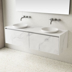 Factory Wholesale Oval Above Counter Top Solid Surface Wash Hand Basin TW-A103