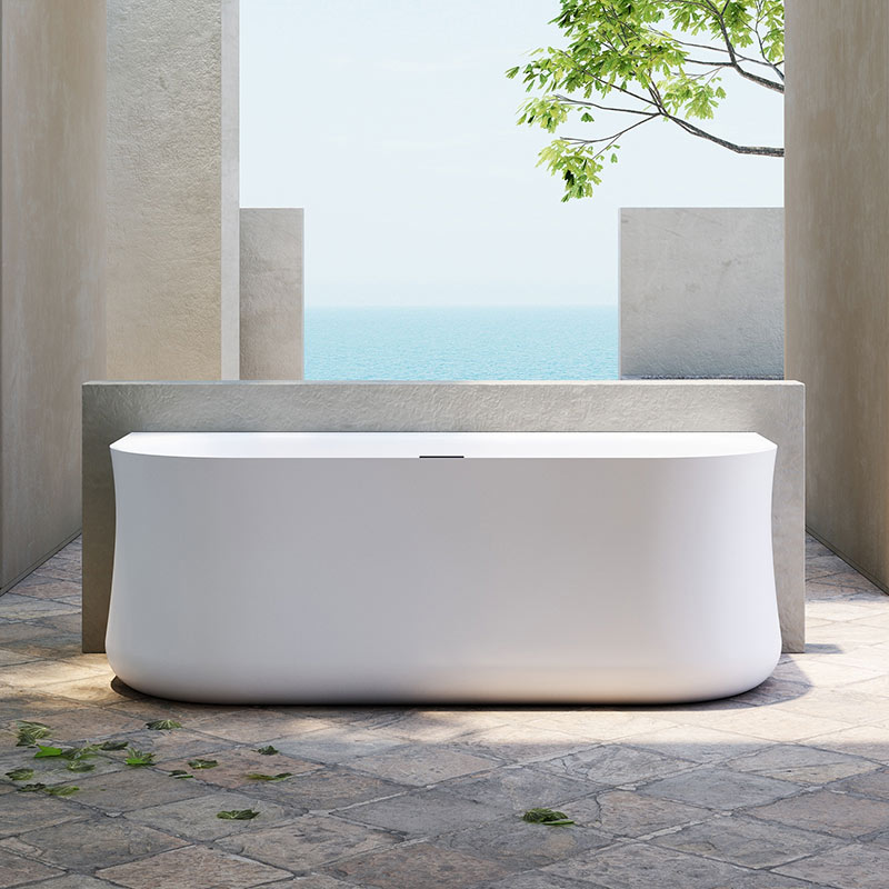 High End Back To Wall Standalone Acrylic Bathtub TW-7803