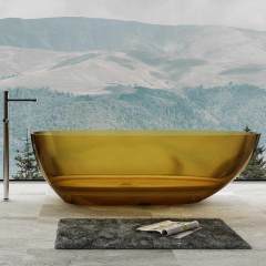 Hot Style Wholesale Freestanding Clear Resin Bathtub XA-8806T