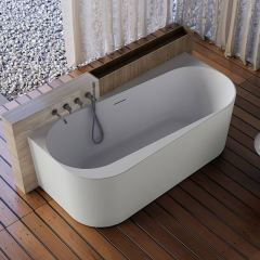 Wholesale High End Quality Back To Wall Freestanding Acrylic Bathtub TW-7733