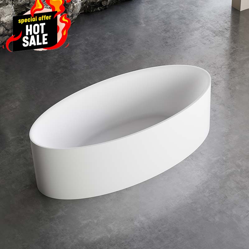 Oval One-piece Molding Freestanding Acrylic Bathtub XA-063