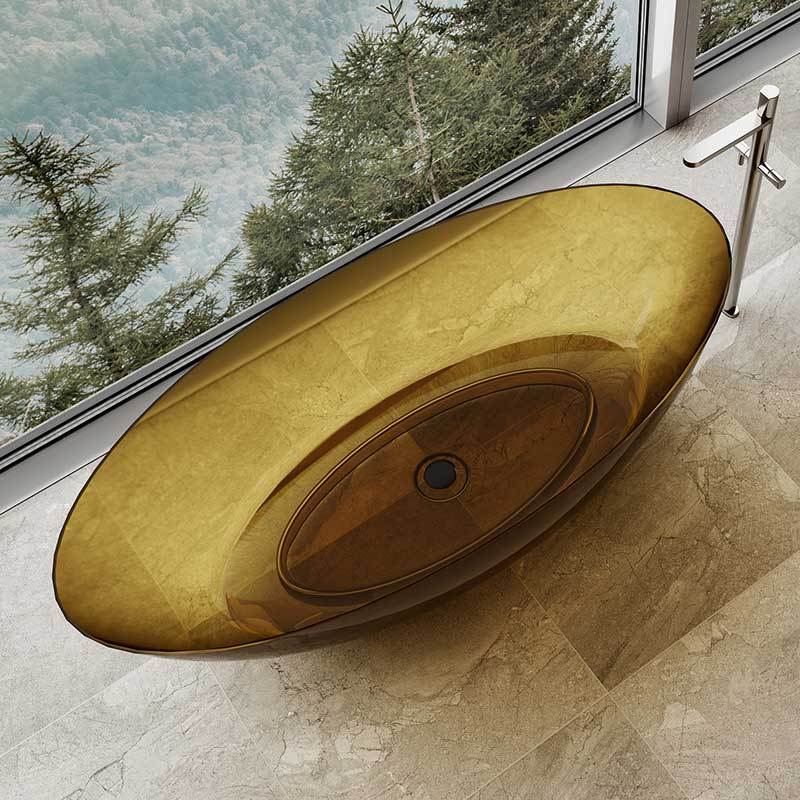 Wholesale High End Quality Promotional Specials Yellow Freestanding Transparent Bathtub XA-8863T