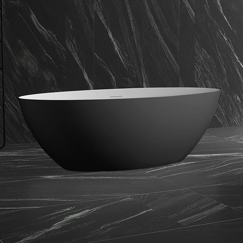 Beliebte Großhandel Designer moderne ovale freistehende Acrylbadewanne TW-7612