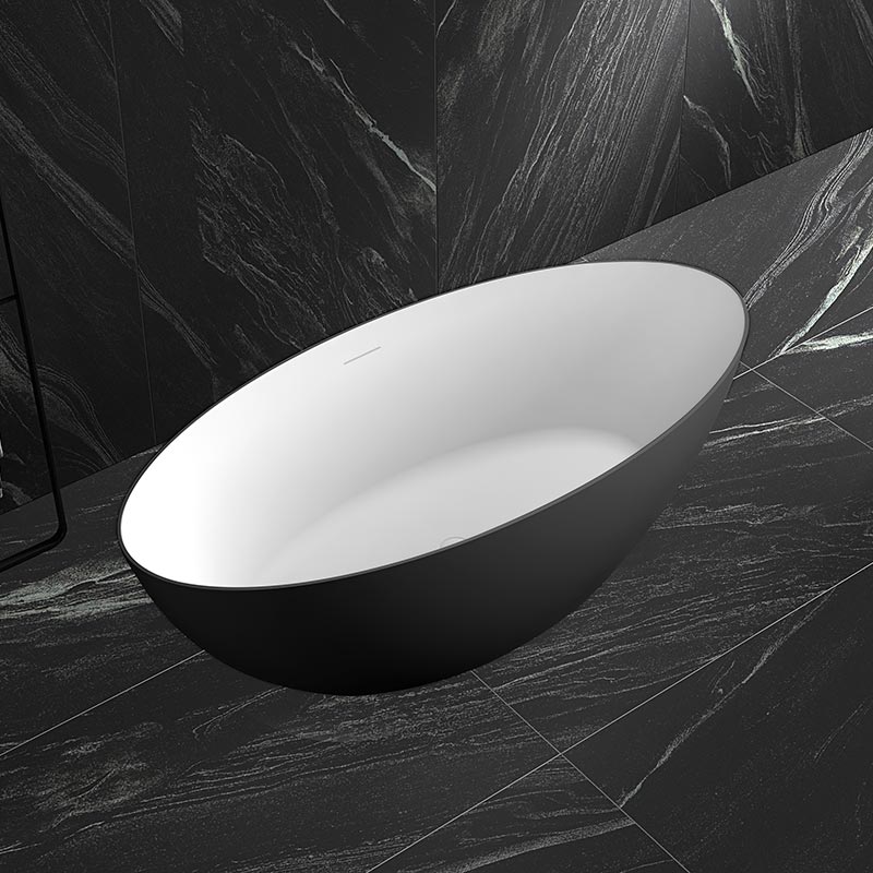 Beliebte Großhandel Designer moderne ovale freistehende Acrylbadewanne TW-7612