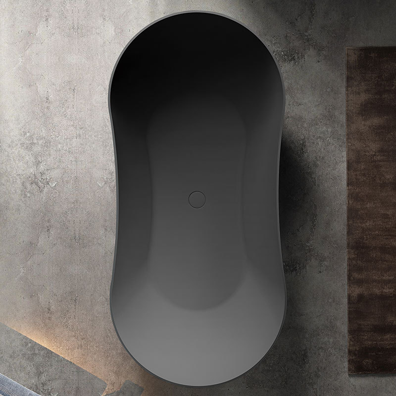 Manufacturer New Design Oval Freestanding Acrylic Hourglass Bathtub TW-7603
