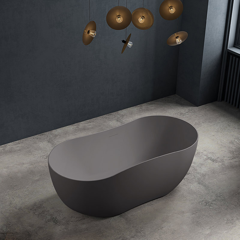 Hersteller Neues Design Ovale freistehende Acryl-Sanduhr-Badewanne TW-7603