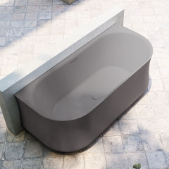 Factory Supply Quality Assurance Back To Wall Standalone Acrylic Bathtub TW-7803