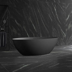 Beliebte Großhandel Designer moderne ovale freistehende Acrylbadewanne TW-7612