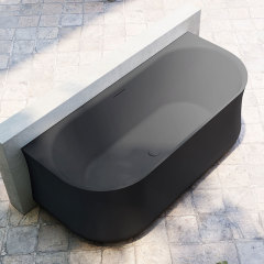 Factory Supply Quality Assurance Back To Wall Standalone Acrylic Bathtub TW-7803