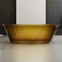 Exporteur Freistehende transparente Kunststeinbadewanne XA-8823T