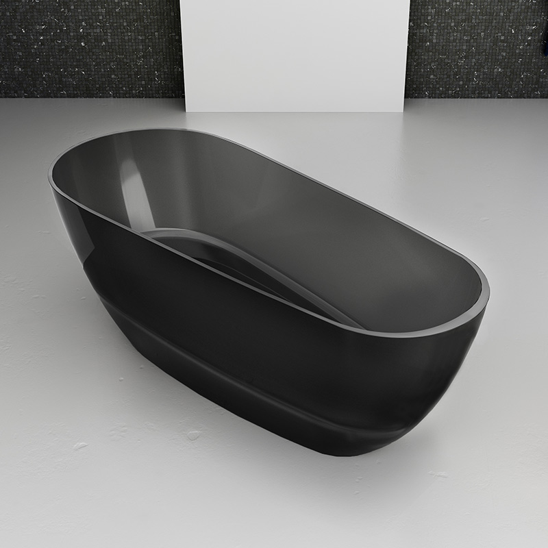 China Wholesale Factory Freestanding Transparent Artificial Stone Bathtub XA-8877T