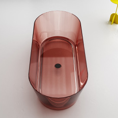 Hot Style Großhandel freistehende transparente Badewanne mit fester Oberfläche XA-8861T