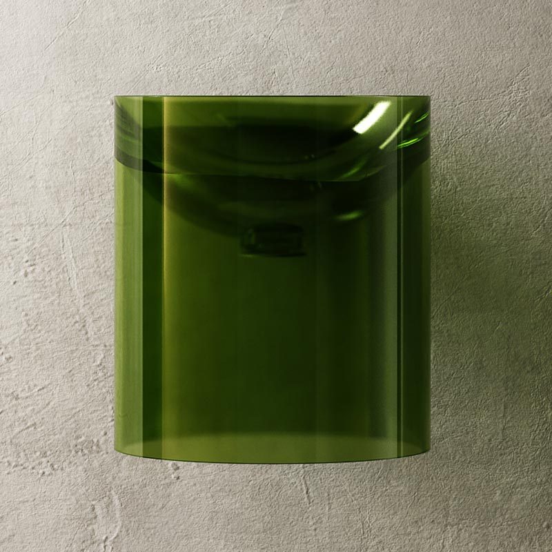 Wholesale Fashion Transparent Freestanding Pedestal Sink Wall Mounted Wash Basin TW-Z509T