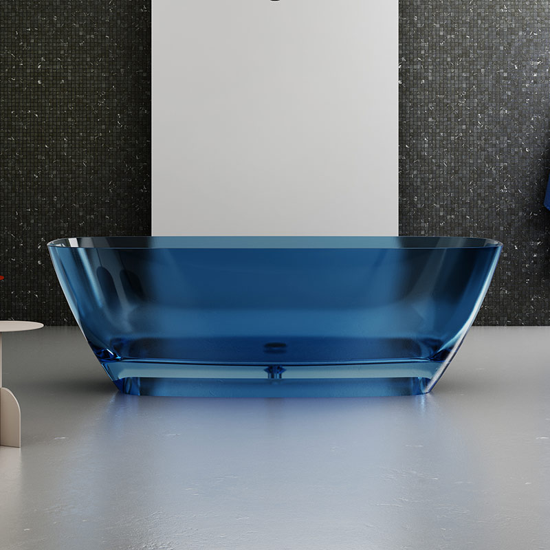 Wholesale Price Transparent Freestanding Solid Surface Bathtub XA-8508T