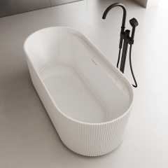 Wholesale High End Quality Freestanding Acrylic Fluted Bathtub TW-7131