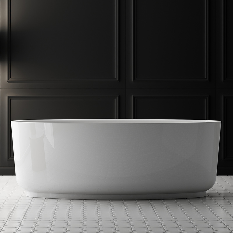 Beliebte Großhandel Designer Oval freistehende Acrylbadewanne TW-7318