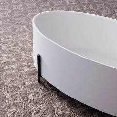 Quality Wholesale Unique Design Oval One-piece Molding Stand Acrylic Bathtub XA-083