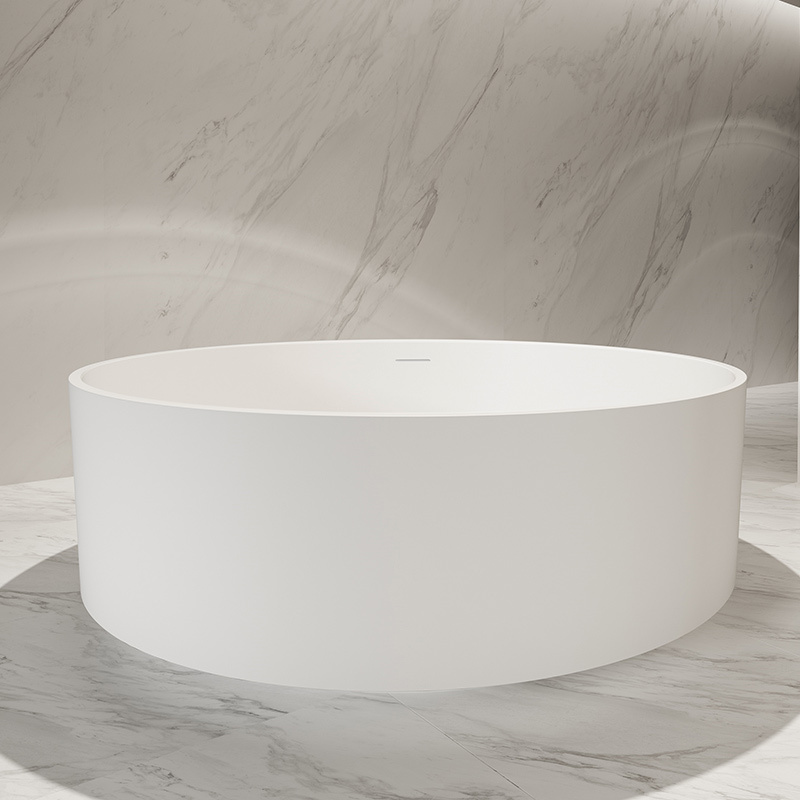 Manufacturer Round Freestanding Solid Surface Bathtub TW-8709