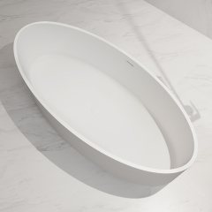 Supplier Modern Design Oval Freestanding Solid Surface Bathtub TW-8703