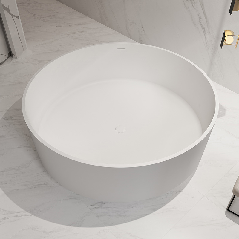 Manufacturer Round Freestanding Solid Surface Bathtub TW-8709