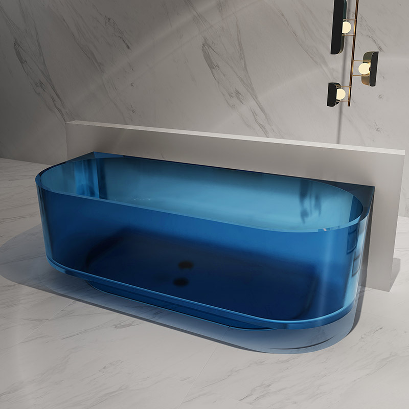 Großhandel High-End-Qualität, transparente, freistehende, klare Badewanne TW-8706T