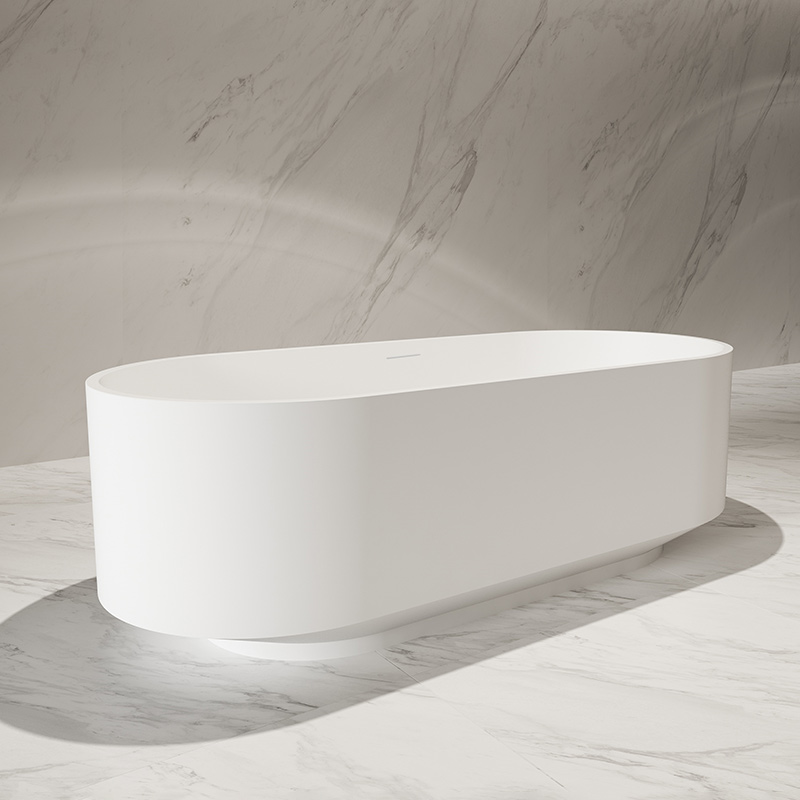 Hersteller: Elegante freistehende Badewanne aus Kunststein TW-8701