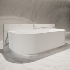 Wholesale Price Freestanding Artificial Stone Bathtub TW-8706