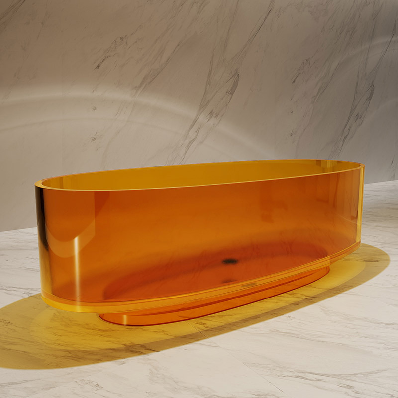 Lieferant hochwertiger freistehender transparenter Badewanne TW-8707T