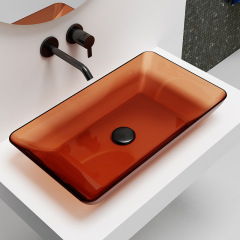 Wholesale High End Quality Above Counter Top Translucent Wash Hand Basin TW-A81T