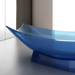 Wholesale Fashion Freestanding Vessel Solid Surface Transparent Hammock Bathtub TW-8992T