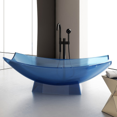 Wholesale Fashion Freestanding Vessel Solid Surface Transparent Hammock Bathtub TW-8992T