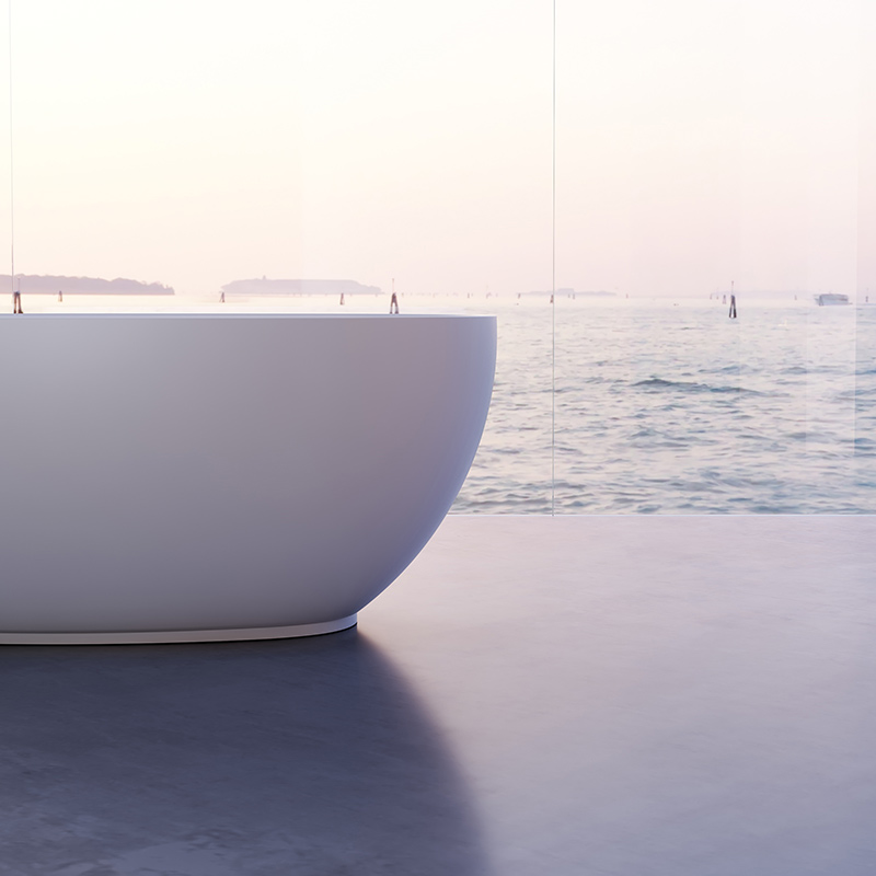 China Wholesale Factory Artificial Stone Bathtub TW-8607