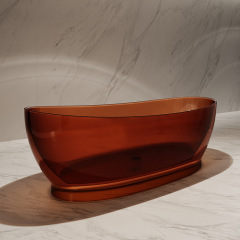 Manufacturer Freestanding Transparent Resin Bathtub XA-8838T