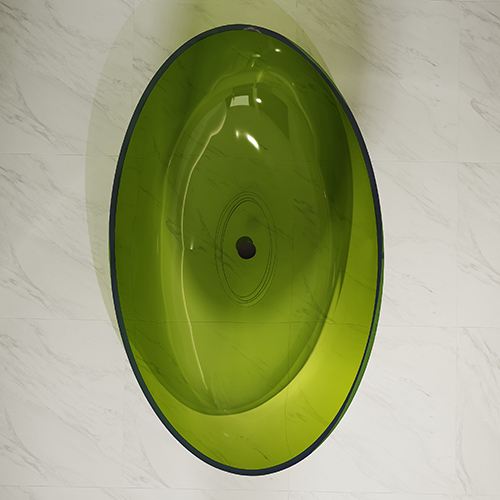 Großhandelspreis Transparente Harzbadewanne XA-8819T