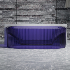 Manufacturer Transparent Resin Freestanding Bathtub TW-8306T