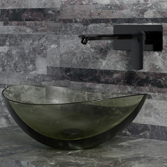 Hot Style Wholesale Counter Top Transparent Wash Basin TW-A79T