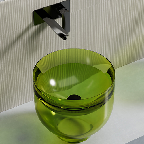 Supplier Counter Top Transparent Wash Basin TW-A91T