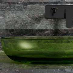 Hot Style Wholesale Counter Top Transparent Wash Hand Basin TW-A101T