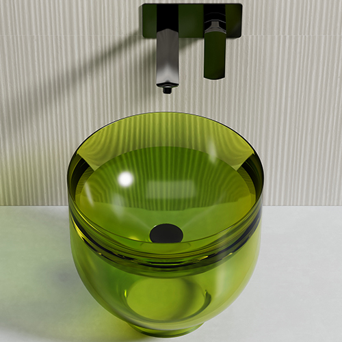 Supplier Counter Top Transparent Wash Basin TW-A91T