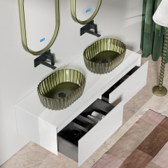 Beliebter Designer-Badezimmer-Waschtischschrank MV-6652 im Großhandel