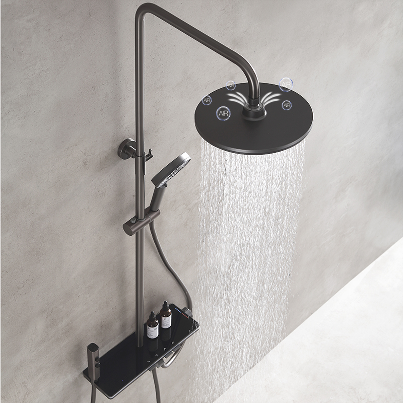 Wholesale Price Intelligent Thermostatic Shower Head Set Multifunctional Storage Table XA-S71