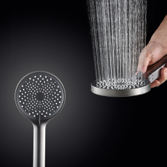 China Wholesale Factory Three-function Round Handheld Supercharged Shower Head TW-E04