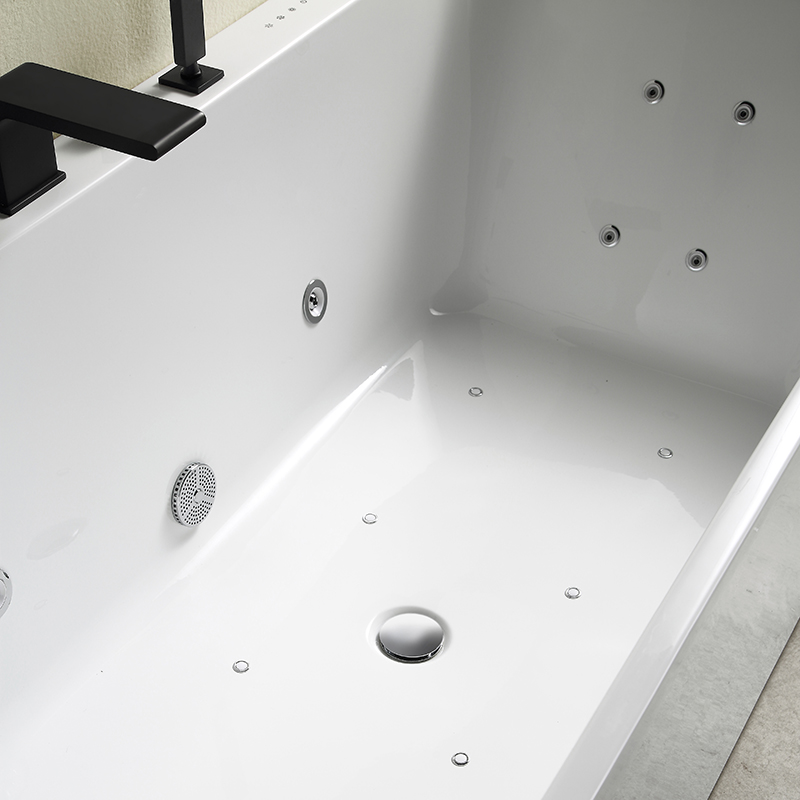 Factory Supply Quality Assurance Acrylic Integrated Bubble Massage Bathtub TW-7581M