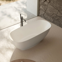 Qualität Großhandel Einzigartiges Design Ovale freistehende Acrylbadewanne TW-7651