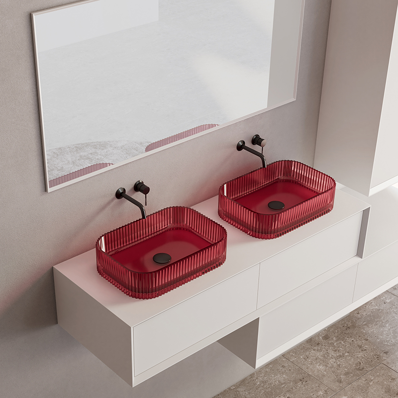 Quality Wholesale Unique Design Transparent Bathroom Cabinet Combination MV-2220