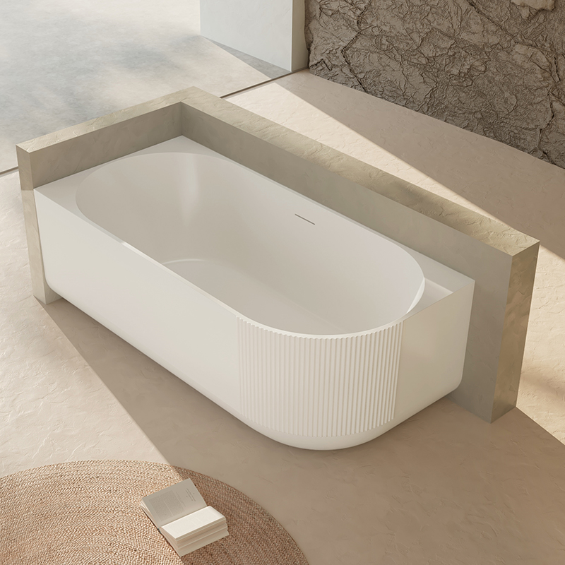 Popular Wholesale Designer Freestanding Fluted Acrylic Bathtub XY-6003L