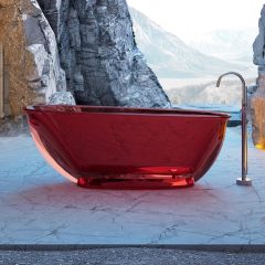 Quality Wholesale Unique Design Oval Freestanding Transparent Bathtub TW-8651T