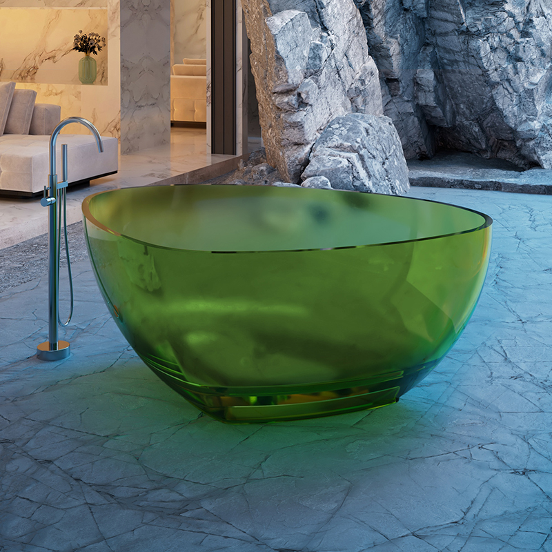 Beliebte Großhandelsdesigner-freistehende transparente Badewanne XR-7901T