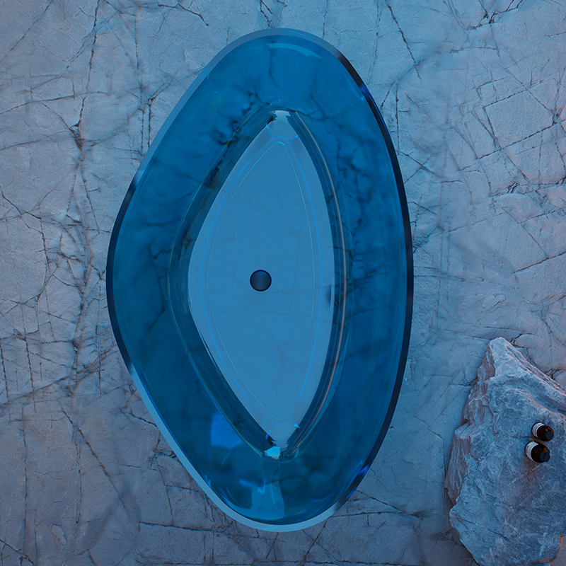 Großhandelspreis ﻿Freistehende transparente Badewanne XR-7902T
